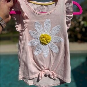 Max Studio Pink Daisy Kids Top